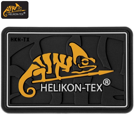 Čierna nášivka s logom Kameleon HELIKON