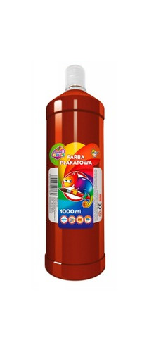 TEMPERA PLAGÁTOVÁ FARBA 1000ML 1L HNEDÁ 24H