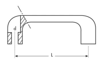 Priemyselná rukoväť (páska) 138mm/ M8