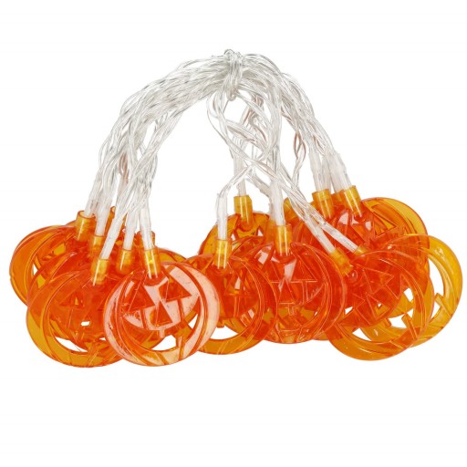 GARLANDOVÉ SVETLÁ ŽIARENÉ TEKVINY 20 LED ZÁVESNÉ DUCHOVNÉ HALLOWEENSKÉ DEKORÁCIE