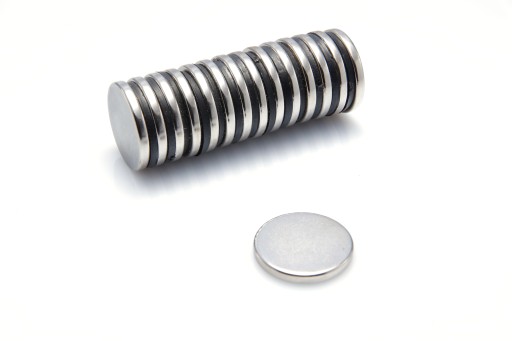 Neodymový magnet valcový MW 20x2,5 mm N38 1 ks.