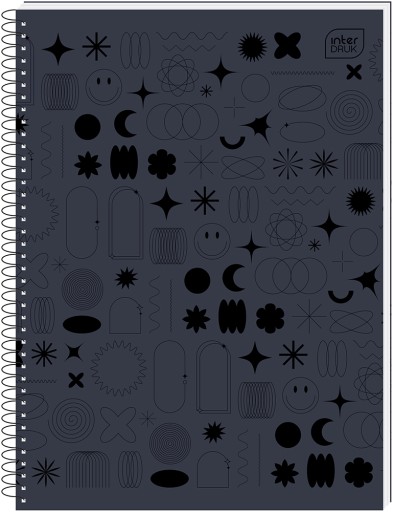 Notebook A5/50 Mriežka 70g Vzory Interprint