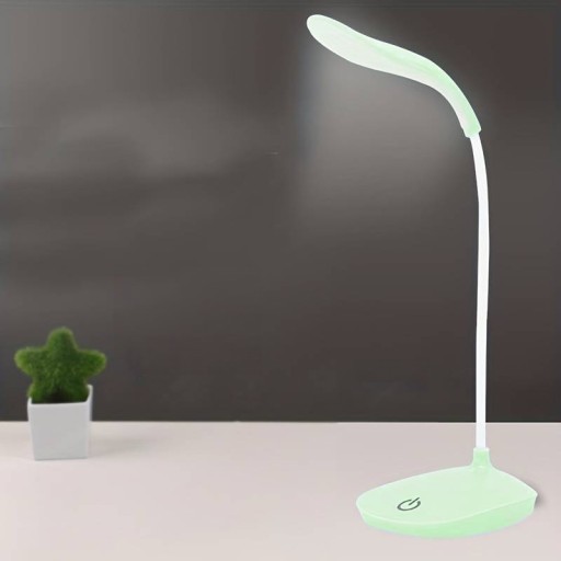 LED DOTYKOVÁ LAMPA ZELENÁ ŠKOLA USB STOJAJÚCA BEZDR