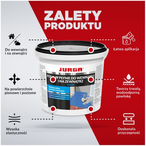 Tekutá fólia na keramické obklady Kúpeľňa Hydroizolácia 1 kg JURGA