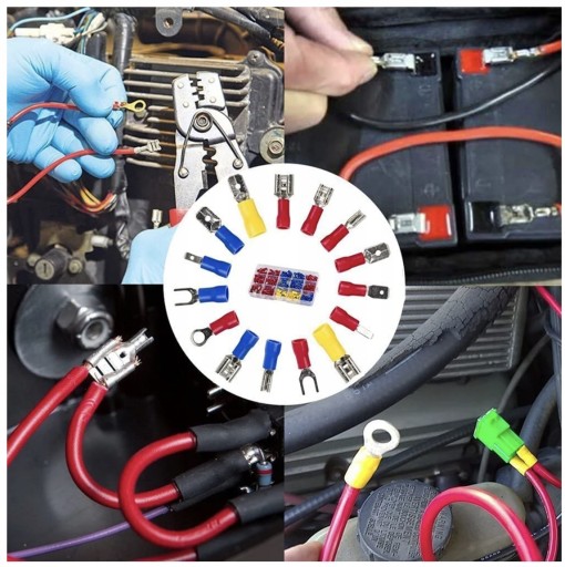 SADA IZOLOVANÝCH AUTOKONEKTOROV 280 KS ELEKTRICKÉ SVORKY