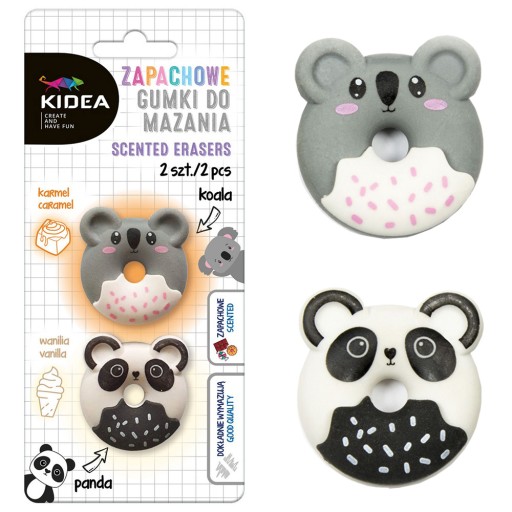2 x VONNÁ GUMA KIDEA PANDA a KOALA