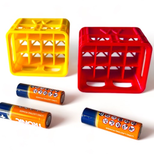 KAJAWIS organizér na AAA batérie, BATTERIES box, kufrík, EKO kontajner