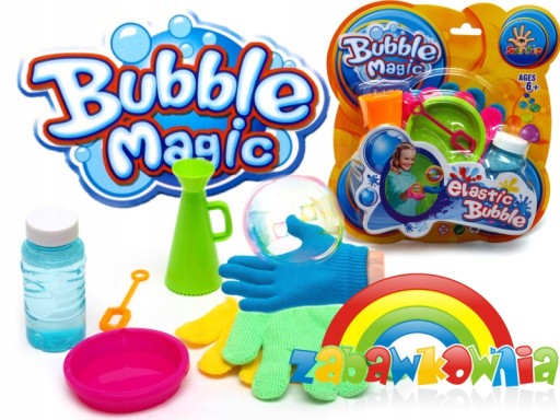 Originálne bublinky Booble Magic STRONG s rukavicami