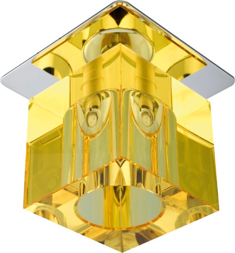 Žlté chrómové stropné svietidlo G4 SK-19 CANDELLUX