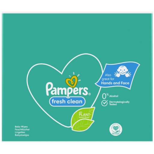Pampers Fresh Clean vlhčené obrúsky 80 ks