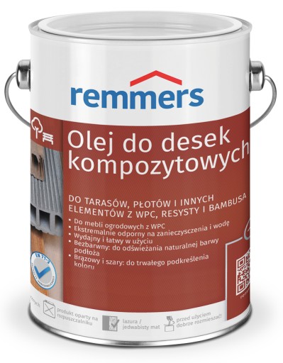 Remmers WPC Olej na kompozity, terasy, hnedý