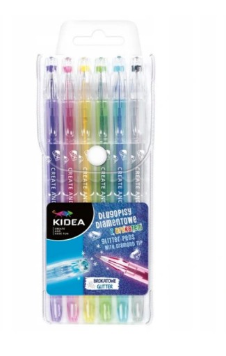 DIAMANTOVÉ GLITROVÉ PERÁ KIDEA SET 6 FARIEB
