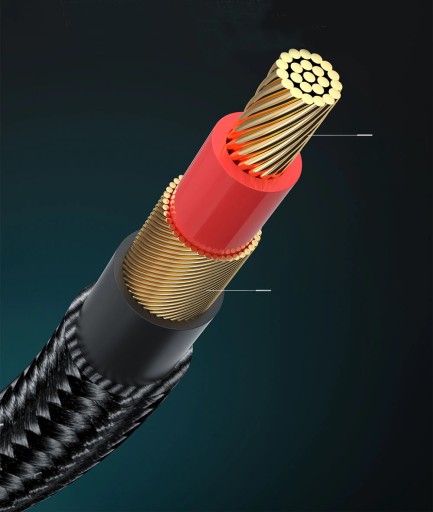Uhlový AUX AUDIO MINI JACK Kábel 3,5 mm Stereo 1,5 m