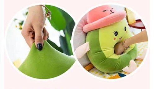 Avokádový maskot, plyšová hračka, plyšová hračka, XL VANKÚŠ
