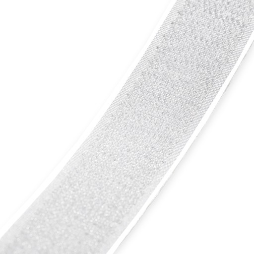 Háčik na suchý zips 20mm/25mb biely