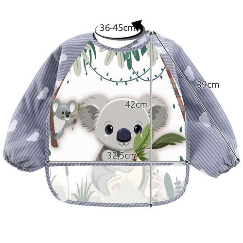 ZÁstera BIB s plátenými rukávmi a KOALA vreckom