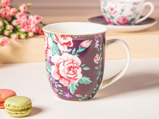 VEĽKÝ HRNEK NA ČAJ CHARLOTTA 400ML ROSES