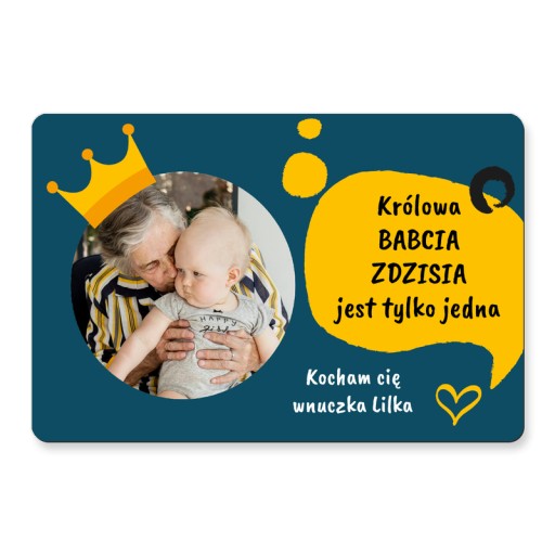 Fotomagnetka s fotkou na chladničku ZA DARČEK, veľká fotomagnetka 15x10