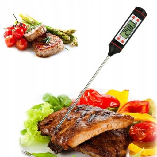 DIGITÁLNY LCD KUCHYŇSKÝ TEPLOMER SONDA NA MÄSO VÍNO