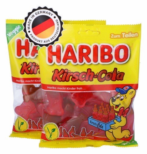 HARIBO Cherry Cola Vege ovocné želé 175g DE