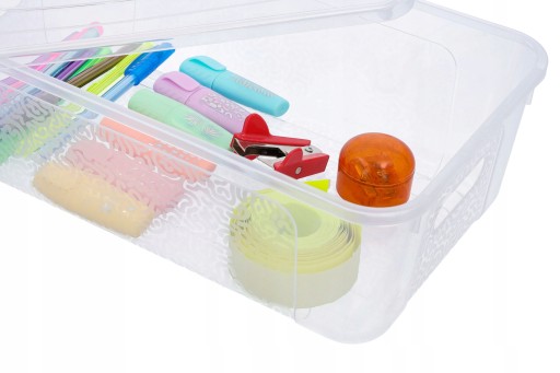 Organizér, plastová nádoba s krytom, 5-litrový box