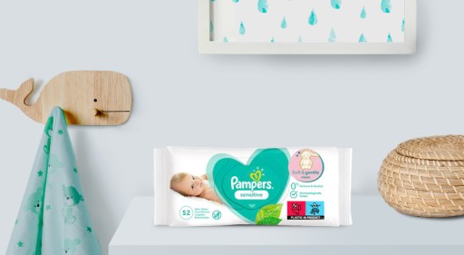 Pampers Sensitive obrúsky 52 ks