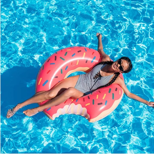 NAFUKOVACIE PLAVKY DONUT DONUT 90cm - ružové