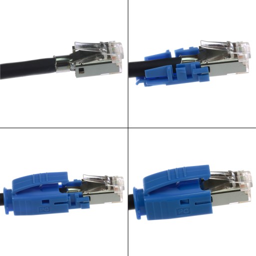 Telegartner Plug s krytom RJ45 FTP modrý