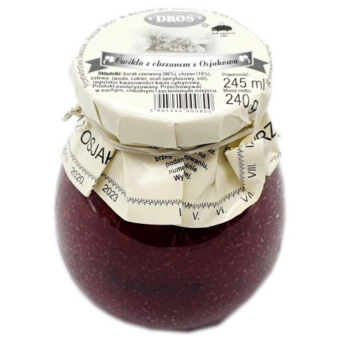 Cvikla s chrenom z Osjakówa 245 ml/240 g – DROS