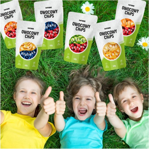 OVOCNÉ ČIPSKY Jahoda - Jablko 40g HiFOOD ZDRAVÁ SNACK 12m+