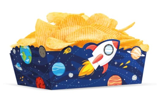 Crisps Boxes Space Planets 3 kusy Narodeninové