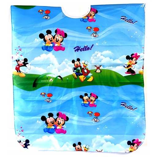 Detská kadernícka pelerína, detská strihacia zástera, Mickey Mouse