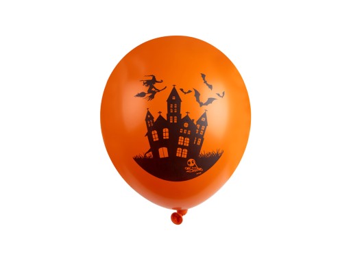 Latexové balóny Haunted House Halloween 30cm 6ks