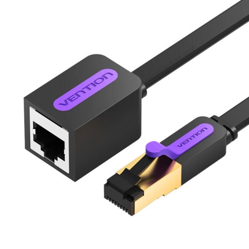 VENTION PLOCHÝ PREDLŽOVACÍ SIEŤOVÝ KÁBEL CAT7 RJ45 NA RJ45 LAN 10GB/S 0,5M