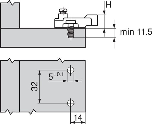 Krížové vedenie BLUM 199.8130 MODUL EURO