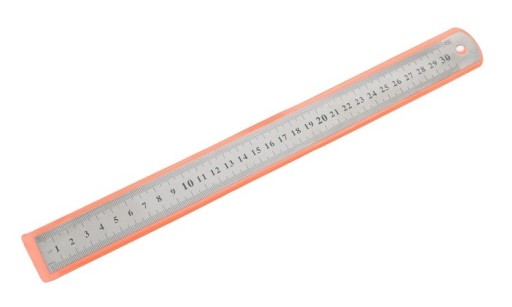 Kovové pravítko 30 cm 12 palcov, obojstranné