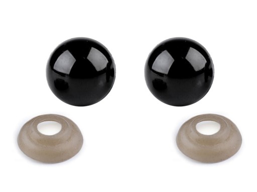 Krimpovacie očká pre maskotov 12 mm 10 ks (5 párov)