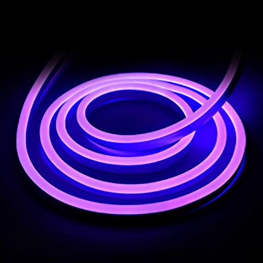 NEON Mono 12V LED pásik na meter 5/12mm FIALOVÝ