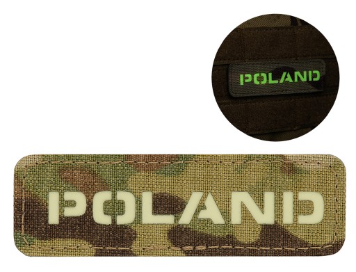 PATCH POLAND suchý zips M-Tac 25x80 Multicam FLUO