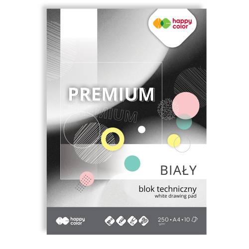 HAPPY COLOR TECHNICKÝ BLOK BIELY 250g, A3 10 ARK