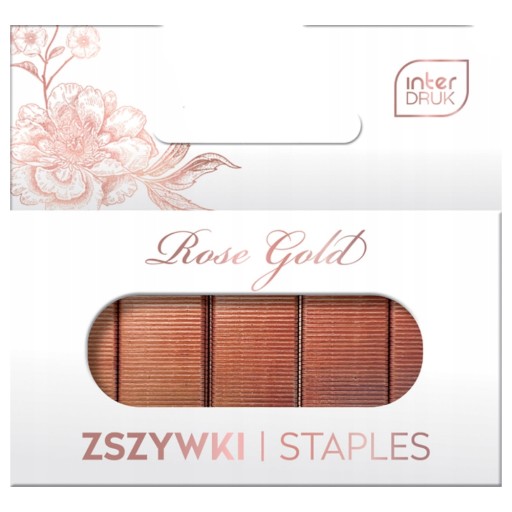 Rose Gold 24/6 sponiek 1000 kusov ružového zlata Interprint