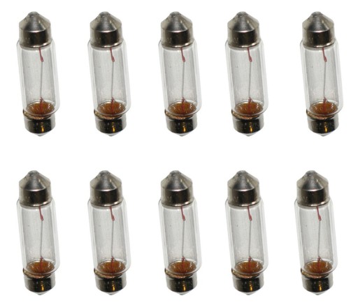 10X Žiarovka 12V 5W C5W WSK WFM SIMSON ROMET Rúrka