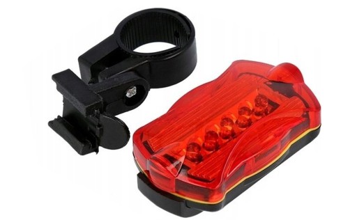 BICYKLOVÉ OSVETLENIE BICYKLOVÉ ZADNÉ SVETLÁ 5 LED XY103