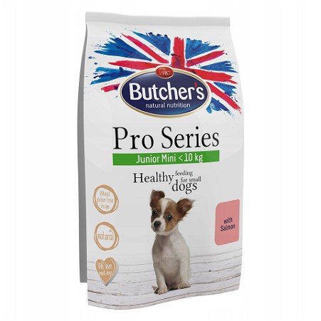 BUTCHER'S Pro Junior Mini s lososovým krmivom pre mladých psov s alergiou 800g
