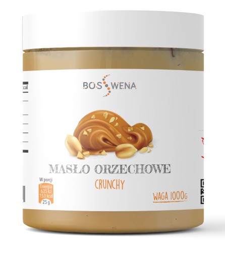 ARAŠIDOVÉ MASLO 1kg CRUNCHY 100% ARAŠIDOVÉ MASLO