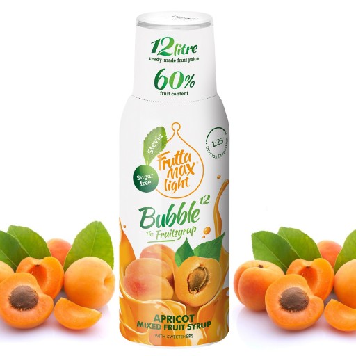 Sirup na sódu FruttaMax Marhuľový ľahký karbonizátor 500 ml na 12 l