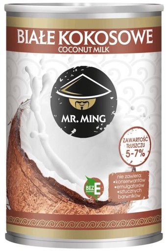 Mlieko Kokosové mlieko 5-7% tuku 400 ml Mr. Ming bez E