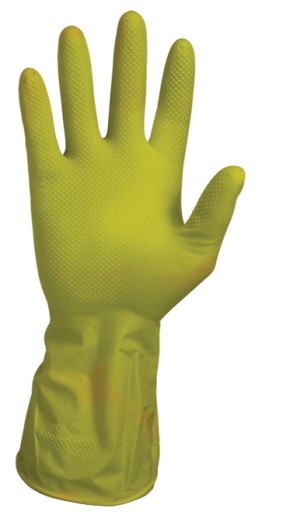 ŽLTÉ LATEXOVÉ RUKAVICE Žlté rukavice pre domácnosť, veľkosť 10/XL