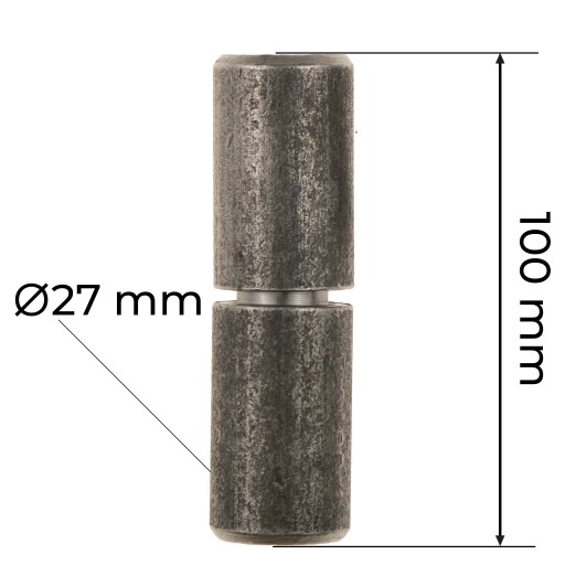 Sústružený pánt fi 27x100 s guľou FENCE