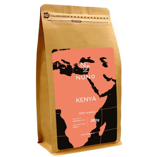 KEŇA KÁVOVÉ ZRNKY, ČERSTVO PRAŽENÉ 72 HODÍN PO RASTINÍ ARABICA 200 g